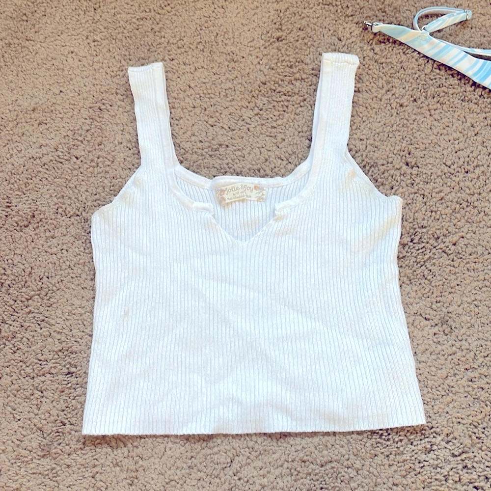 White Jolie & Joy Tank Top